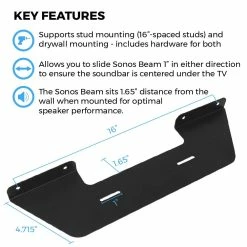 HumanCentric Speaker Mounts Sonos Beam Wall Mount