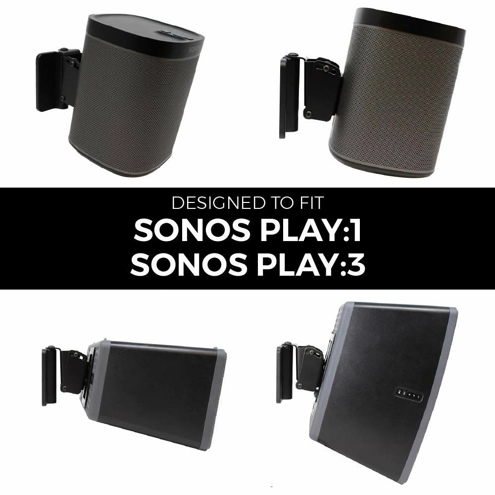 Cheap π₯° HumanCentric Sonos Play:1 And Play:3 Wall Mount Speaker Mounts 𧨠5 HumanCentric Sonos Play:1 And Play:3 Wall Mount Speaker Mounts