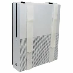 HumanCentric Adjustable Gaming Console Wall Mount (White) | Fits Xbox One (S And X), Xbox 360, PS4, PS3, Nintendo Wii U, Alienware, And More Gaming Mounts