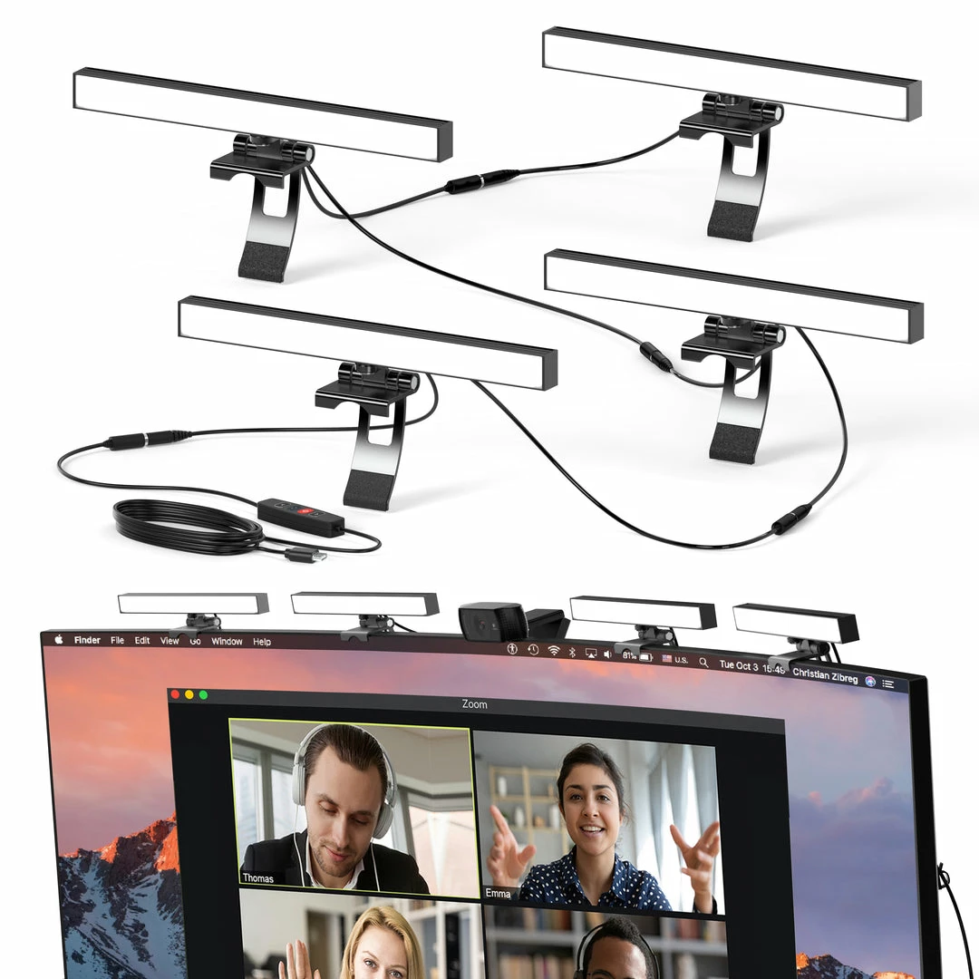 Hot Sale π HumanCentric Workspace Video Conference Lights - Quad Light Kit π€© 3 HumanCentric Workspace Video Conference Lights - Quad Light Kit