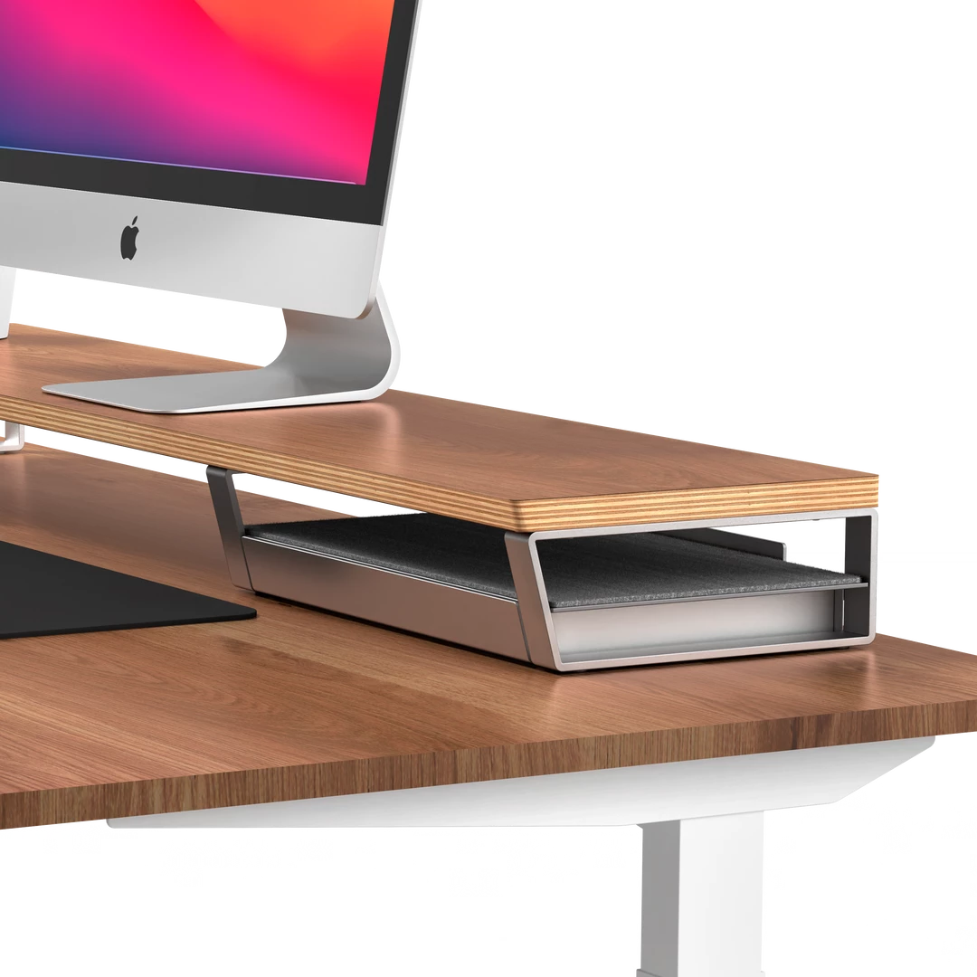 Best deal π HumanCentric Workspace Collection Bundle | Walnut And Aluminum Desk Shelf With Storage Drawer, Video Conference Lights, Wrist Rest, Headphone Stand, Desk Mat βοΈ 11 HumanCentric Workspace Collection Bundle | Walnut And Aluminum Desk Shelf With Storage Drawer, Video Conference Lights, Wrist Rest, Headphone Stand, Desk Mat