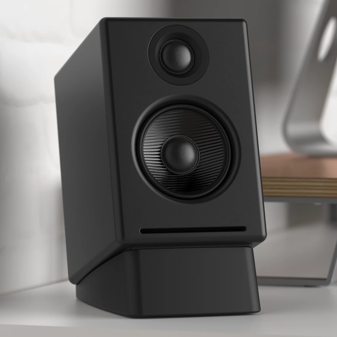 Discount ๐ HumanCentric Desktop Speaker Stands Wedge Pair, Small Speaker Mounts ๐ 5 HumanCentric Desktop Speaker Stands Wedge Pair, Small Speaker Mounts